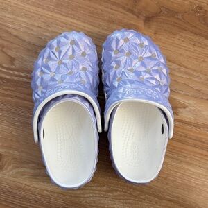 CROCS Kids' Purple and White Sandals